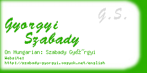 gyorgyi szabady business card